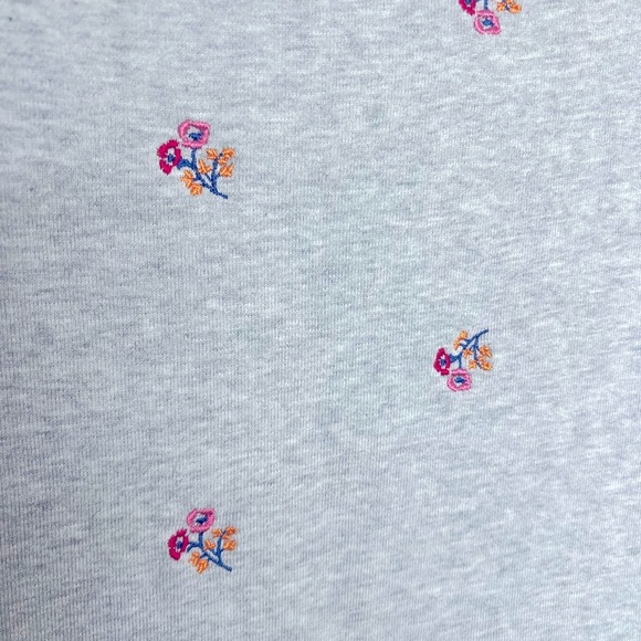 Draper James Gretchen Sweatshirt Dress in Embroidered Viola Cotton Size 1X - Picture 9 of 11